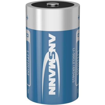 Pile lithium Ansmann ER34615 - D - 19000mAh - 3.6V - Publicité Pile lithium Ansmann ER34615 - D - 19000mAh - 3.6V - Publicité