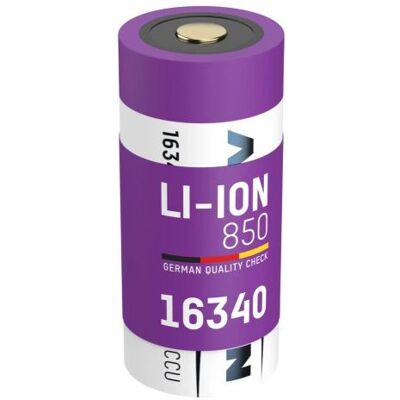 Batterie rechargeable Li-Ion 16340 Ansmann - 850mAh - 3,6V - Pour appareils Batterie rechargeable Li-Ion 16340 Ansmann - 850mAh - 3,6V - Pour appareils