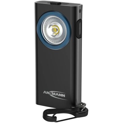 Linterna de llavero LED ML400R de Ansmann - Portátil, Recargable, Negro Linterna de llavero LED ML400R de Ansmann - Portátil, Recargable, Negro