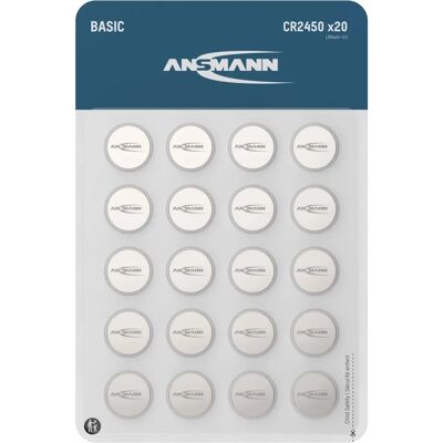 Ansmann CR2450 Lithium Knopfzelle - 600mAh - Temperaturbeständig Ansmann CR2450 Lithium Knopfzelle - 600mAh - Temperaturbeständig