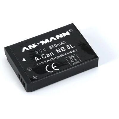 Batterie Appareil Photo Ansmann NB-5L - 850mAh - Remplacement Canon Batterie Appareil Photo Ansmann NB-5L - 850mAh - Remplacement Canon