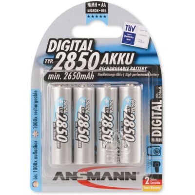 Επαναφορτιζόμενες μπαταρίες ΑΑ Ansmann 5035092 - 2850mAh NiMH - Υψηλή χωρητικότητα Επαναφορτιζόμενες μπαταρίες ΑΑ Ansmann 5035092 - 2850mAh NiMH - Υψηλή χωρητικότητα