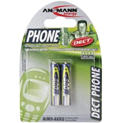 Ansmann 5035332 - Pilha recarregável NiMH AAA - Pilha doméstica Ansmann 5035332 - Pilha recarregável NiMH AAA - Pilha doméstica