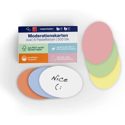Magnetoplan Modèle-19x11cm-Coloré - Cartes de Modération Magnetoplan Modèle-19x11cm-Coloré - Cartes de Modération