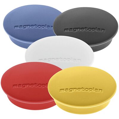 Ímã DISCOFIX JUNIOR, 34 mm, 60 unidades, cores variadas Ímã DISCOFIX JUNIOR, 34 mm, 60 unidades, cores variadas