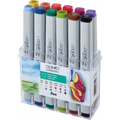 Copic Classic Summer Colours Marker - 12 pcs - Art Supplies Copic Classic Summer Colours Marker - 12 pcs - Art Supplies