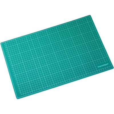 Transotype Schneidematte - 90x60cm - PVC - Grün/Schwarz - Schneidematte Transotype Schneidematte - 90x60cm - PVC - Grün/Schwarz - Schneidematte