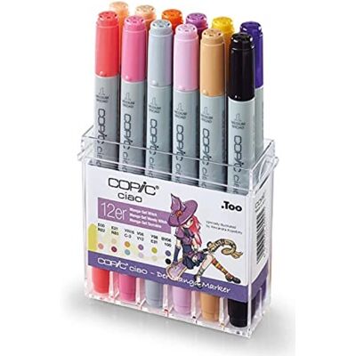Copic Ciao Marker-Set - Hexe - 12 Stück - Marker-Set für Hexen Copic Ciao Marker-Set - Hexe - 12 Stück - Marker-Set für Hexen