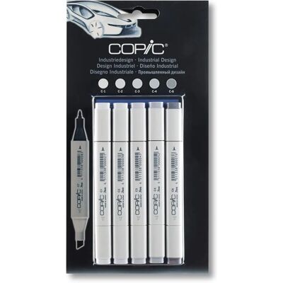 Copic Grijs Markers - Industriële Ontwerp - 5 stuks Copic Grijs Markers - Industriële Ontwerp - 5 stuks