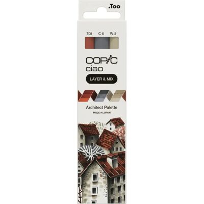 Copic Ciao Set MIX of 3 Colors Architect Palette - Markers Copic Ciao Set MIX of 3 Colors Architect Palette - Markers