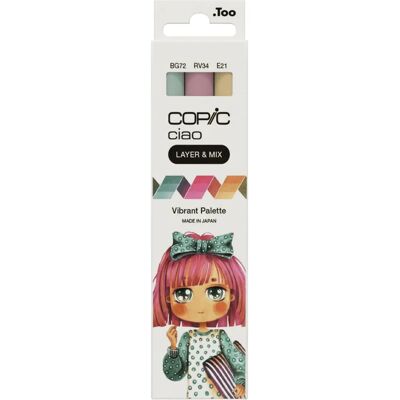 Copic Ciao - Lebendige Palette Marker-Set - 3 Stück - Künstlerbedarf Copic Ciao - Lebendige Palette Marker-Set - 3 Stück - Künstlerbedarf