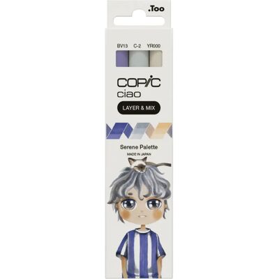 Set de Marqueurs Copic Ciao - Palette Sérénité - 3 pcs Set de Marqueurs Copic Ciao - Palette Sérénité - 3 pcs