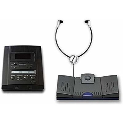 Grundig Stenorette St 3211 Set - Transkriptionsgerät - Schwarz Grundig Stenorette St 3211 Set - Transkriptionsgerät - Schwarz