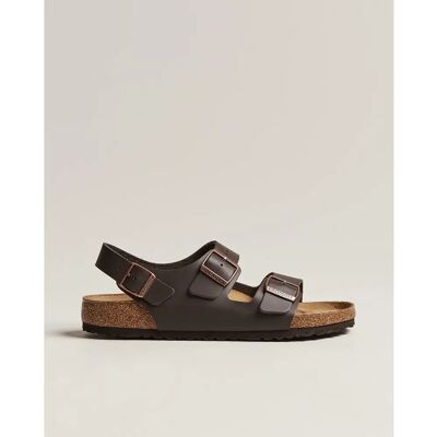 Birkenstock Milano Glad Leer - Donkerbruin Birkenstock Milano Glad Leer - Donkerbruin