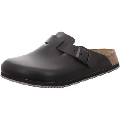 Birkenstock Boston Super Grip Leder - schwarz (normal) Birkenstock Boston Super Grip Leder - schwarz (normal)