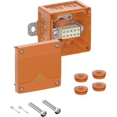 Spelsberg WKE 2-5 x 1.5qmm Abzweigkasten - IP66 - Orange - Kunststoff - 100x100x70 mm - E90 Spelsberg WKE 2-5 x 1.5qmm Abzweigkasten - IP66 - Orange - Kunststoff - 100x100x70 mm - E90