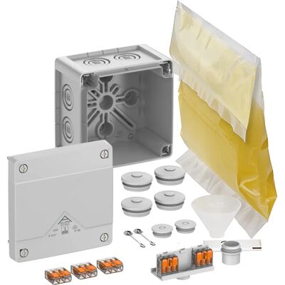 SPELSBERG Caja de distribución SLK-4² Resistente a la intemperie, Gris - Caja de distribución SPELSBERG Caja de distribución SLK-4² Resistente a la intemperie, Gris - Caja de distribución