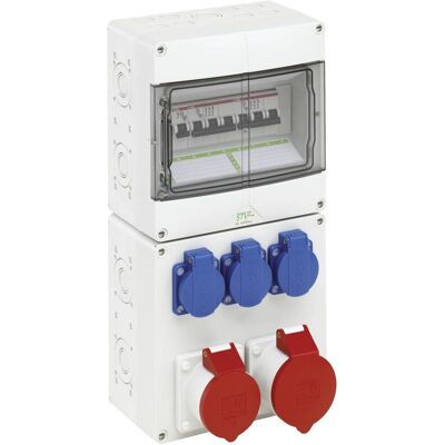 Spelsberg Stromverteiler - CEE-Steckdose, IP44, Grau Spelsberg Stromverteiler - CEE-Steckdose, IP44, Grau