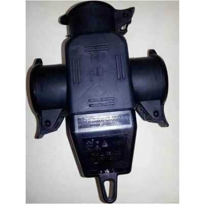 N&L Elektrotechnik 10195 Gummi IP44 3-vägs vägguttag - Elektrisk kontakt N&L Elektrotechnik 10195 Gummi IP44 3-vägs vägguttag - Elektrisk kontakt
