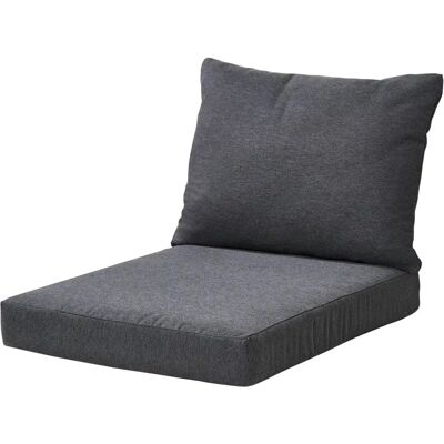 GoDe Loungekissen-Set 80x60cm Anthrazit - Outdoor Sitzkissen GoDe Loungekissen-Set 80x60cm Anthrazit - Outdoor Sitzkissen