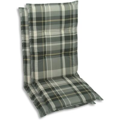 GO-DE Sesselauflage - Kariert, 2 St., Polyester-Baumwolle, 110x50cm GO-DE Sesselauflage - Kariert, 2 St., Polyester-Baumwolle, 110x50cm
