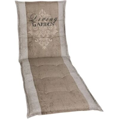 GO-DE Beige Ligbedkussen - Print Living Garden GO-DE Beige Ligbedkussen - Print Living Garden