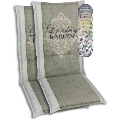 GO-DE Beigenkussen voor tuin - 2 stuks, 50x120cm, Living Garden GO-DE Beigenkussen voor tuin - 2 stuks, 50x120cm, Living Garden