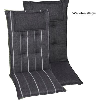 GO-DE Sesselauflage hoch - Kussens - 50x120x48 cm - grijs GO-DE Sesselauflage hoch - Kussens - 50x120x48 cm - grijs