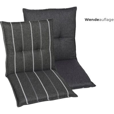 GO-DE Sesselauflage Nieder - 2 st, 50x100x48 cm, grijs - Tuinkussen GO-DE Sesselauflage Nieder - 2 st, 50x100x48 cm, grijs - Tuinkussen