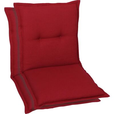 GO-DE Gartenstuhlauflage - 50x100cm, Rot, UV-beständig, 2er-Set GO-DE Gartenstuhlauflage - 50x100cm, Rot, UV-beständig, 2er-Set