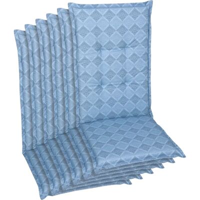 GO-DE Polsterauflage - 50x120 cm - Blau - High-back chair cushion GO-DE Polsterauflage - 50x120 cm - Blau - High-back chair cushion