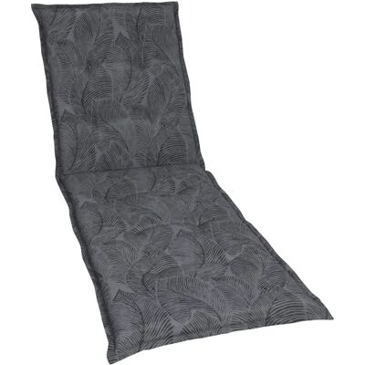 GO-DE Liegenauflage - Floral, Grau, 190x60 cm - Gartenmatte GO-DE Liegenauflage - Floral, Grau, 190x60 cm - Gartenmatte