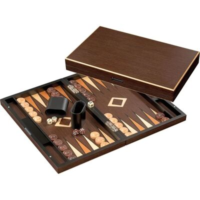 Philos 1159 - Backgammon Anafi - Ebenholzdesign, Ahorn-Teak-Inlays - 44x26.5x6cm - Backgammon Philos 1159 - Backgammon Anafi - Ebenholzdesign, Ahorn-Teak-Inlays - 44x26.5x6cm - Backgammon