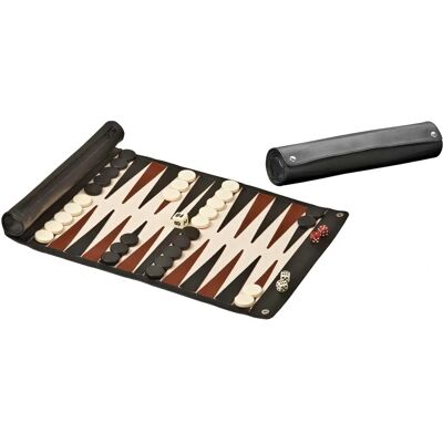 Philos 1713 - Backgammon Reiseset - Kunstleder Philos 1713 - Backgammon Reiseset - Kunstleder