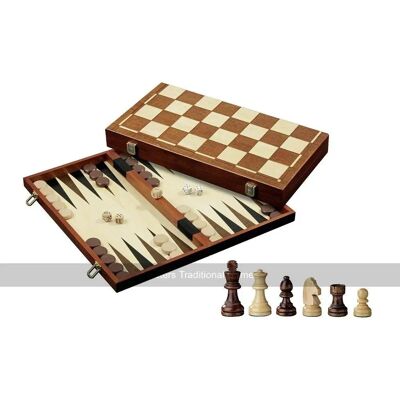 Philos Model 2510 - Schaak Dammen Backgammon Set - Multispel Philos Model 2510 - Schaak Dammen Backgammon Set - Multispel