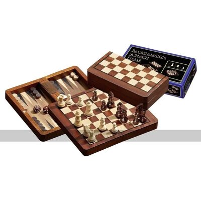 Ensemble de Jeux de Voyage Philos 2517 - Échecs, Backgammon, Dames - Publicité Ensemble de Jeux de Voyage Philos 2517 - Échecs, Backgammon, Dames - Publicité