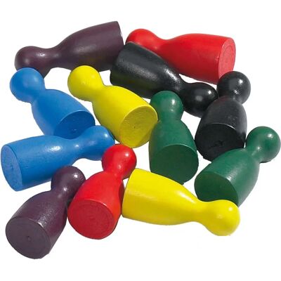 Philos 3051 - Halmakegel, 60 Stuks - Houten Speelstukken Philos 3051 - Halmakegel, 60 Stuks - Houten Speelstukken