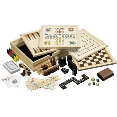 Set de Jeux de Société en Bois Philos 3099 - Jeux Classiques Famille Set de Jeux de Société en Bois Philos 3099 - Jeux Classiques Famille