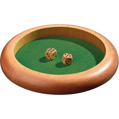 Philos Houten Dobbelsteenbak - 22cm Spelaccessoire Philos Houten Dobbelsteenbak - 22cm Spelaccessoire