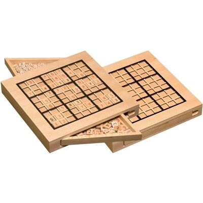 Philos 3139 - Houten Sudoku Spel - Spelopslagdoos Philos 3139 - Houten Sudoku Spel - Spelopslagdoos