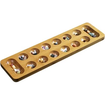 Philos Kalaha - Bambus Gesellschaftsspiel 470x127mm Philos Kalaha - Bambus Gesellschaftsspiel 470x127mm