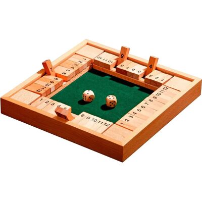 Philos 3281 - Opvouwbaar Shut The Box spel voor 1-4 spelers Philos 3281 - Opvouwbaar Shut The Box spel voor 1-4 spelers