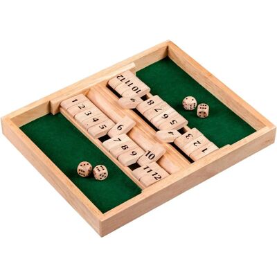 Philos 3282 - Shut The Box 12-delige Houten Dobbelspel - Bordspel Philos 3282 - Shut The Box 12-delige Houten Dobbelspel - Bordspel