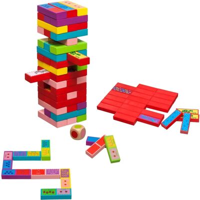 Philos Kleurrijke Tumbling Tower 3-in-1 voor 2-4 Spelers + 3+ jaar Philos Kleurrijke Tumbling Tower 3-in-1 voor 2-4 Spelers + 3+ jaar