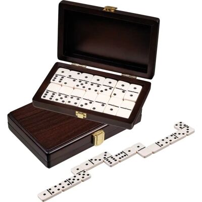Philos Walnoot Domino Dubbel 6 - Bordspel Philos Walnoot Domino Dubbel 6 - Bordspel