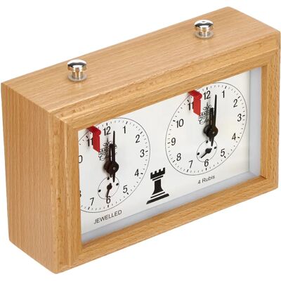 Orologio scacchi in legno Philos Aradora - Meccanico, Marrone chiaro Orologio scacchi in legno Philos Aradora - Meccanico, Marrone chiaro