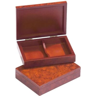 Philos Hoge kwaliteit klassieke speelkaarten houten opbergdoos - Speelkaarten box Philos Hoge kwaliteit klassieke speelkaarten houten opbergdoos - Speelkaarten box