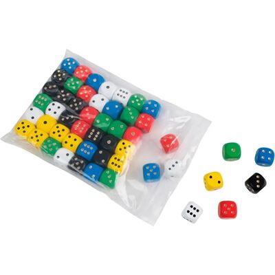 Philos 16mm Houten Dobbelstenen Set van 50 - Voor Spelletjesavond Philos 16mm Houten Dobbelstenen Set van 50 - Voor Spelletjesavond