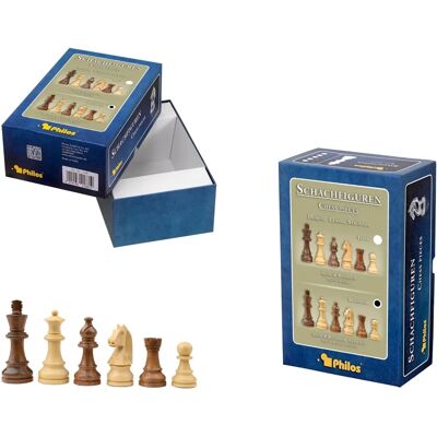 Philos 2062 - Schachfiguren Sigismund - Königshöhe 70 mm in Figurenbox Philos 2062 - Schachfiguren Sigismund - Königshöhe 70 mm in Figurenbox
