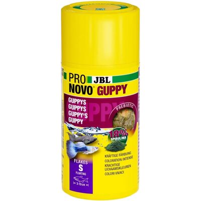 JBL Guppy Flakes S Visvoer - Complete voeding voor Guppy's - 100ml JBL Guppy Flakes S Visvoer - Complete voeding voor Guppy's - 100ml